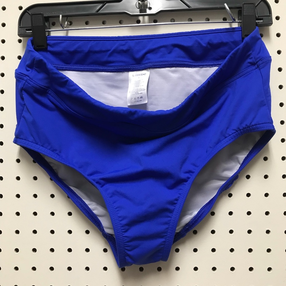 Lands’ End blue swim bottom